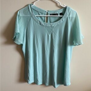 Avenue Light Green Keyhole Top